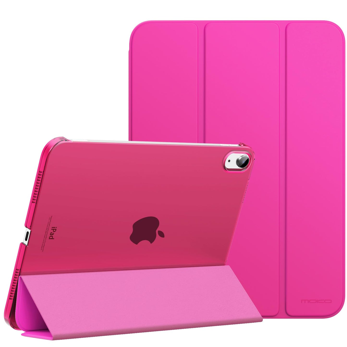 MoKo for iPad (A16) 11th Generation Case 11 Inch 2025, iPad 10th Generation Case 10.9 Inch 2022, Slim Stand Hard PC Translucent Back Shell Smart Cover, Support Touch ID, Auto Wake/Sleep, Navy Blue