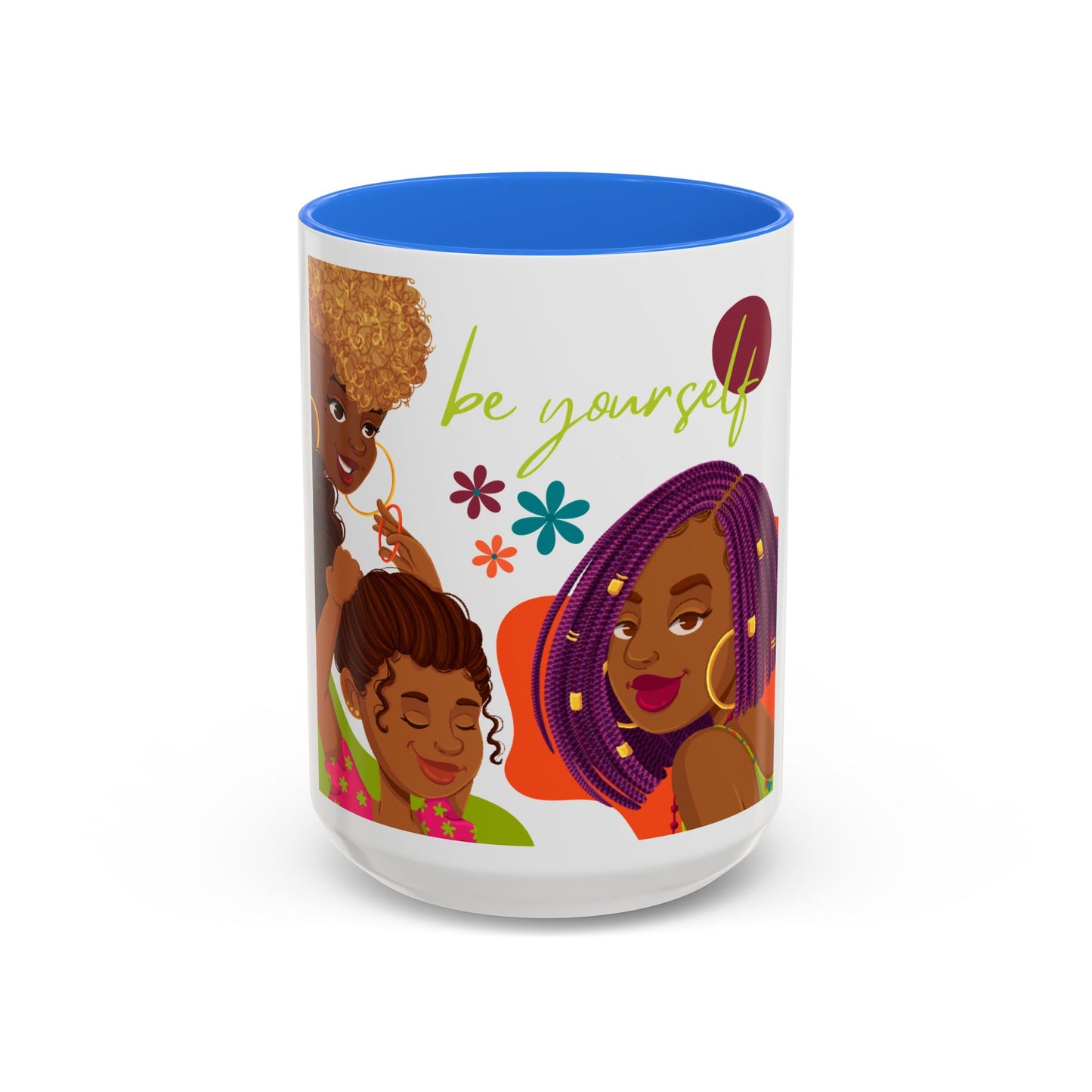 Colorful Be Yourself Mug, Inspirational Coffee Cup, Gift for Friends, Empowerment Mug, Unique Art Mug, Perfect for Birthdays