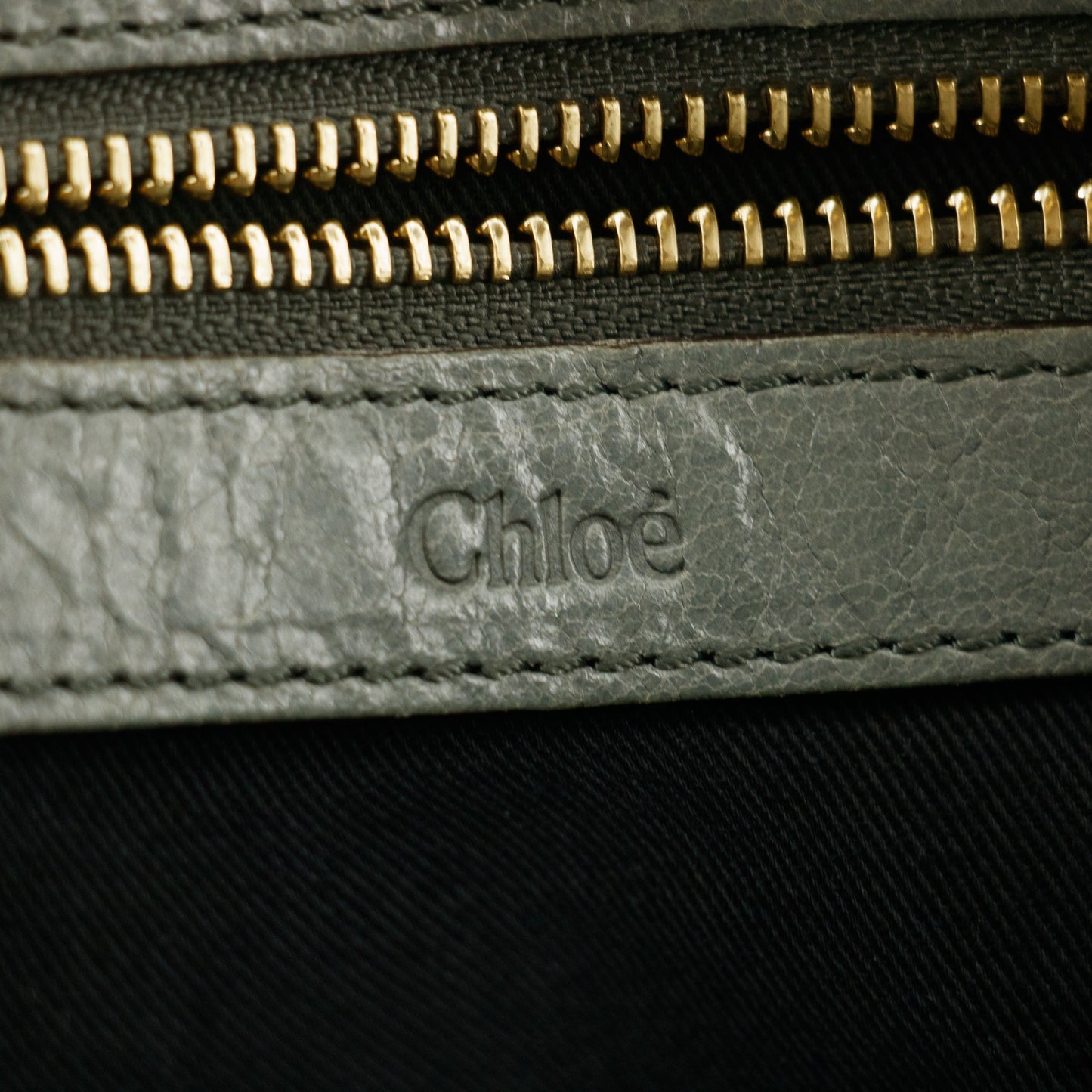 Chloe Ether Green Top Handle Tote Bag #6134