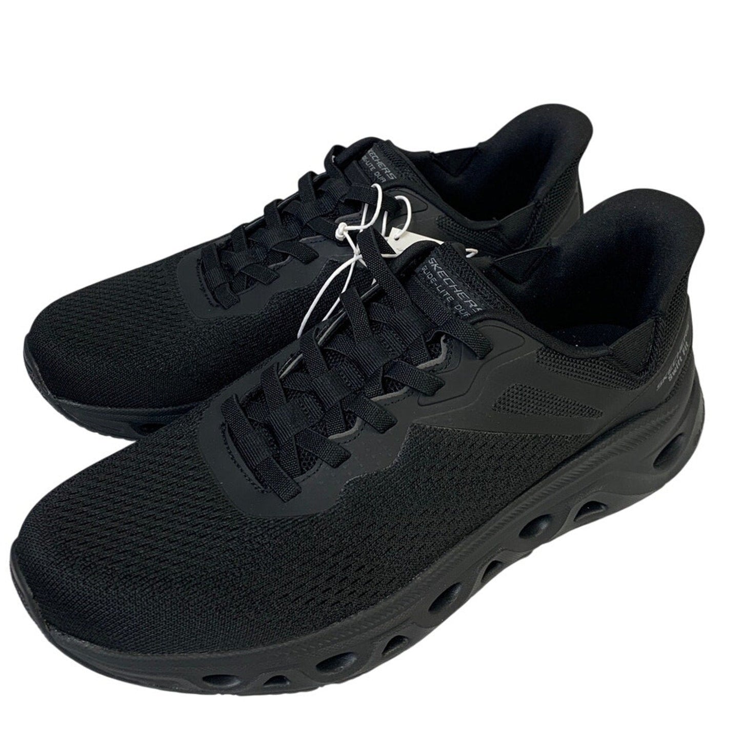 Skechers Mens Size 10 Black Mesh Hands Free Swift Fit Athletic Sneaker Shoes