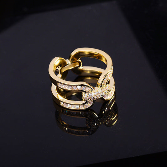 Versatile Round Copper Scarf Ring