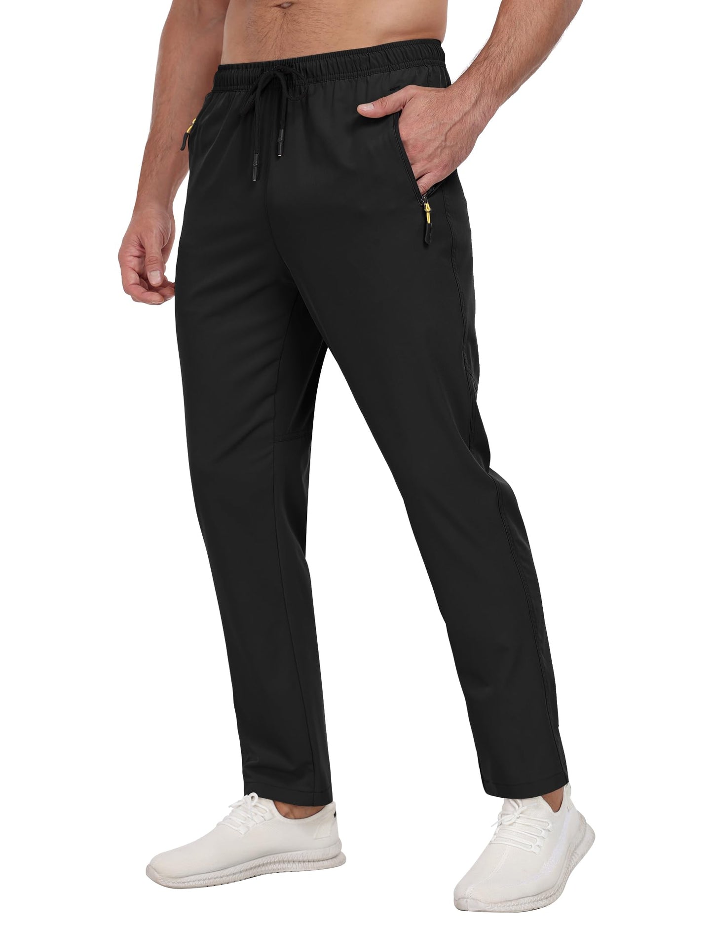 Zoofly Men's Sweatpants Athletic Pants Breathable Quick Dry Water Resistant Jogger Track Pants Workout Hiking Pants