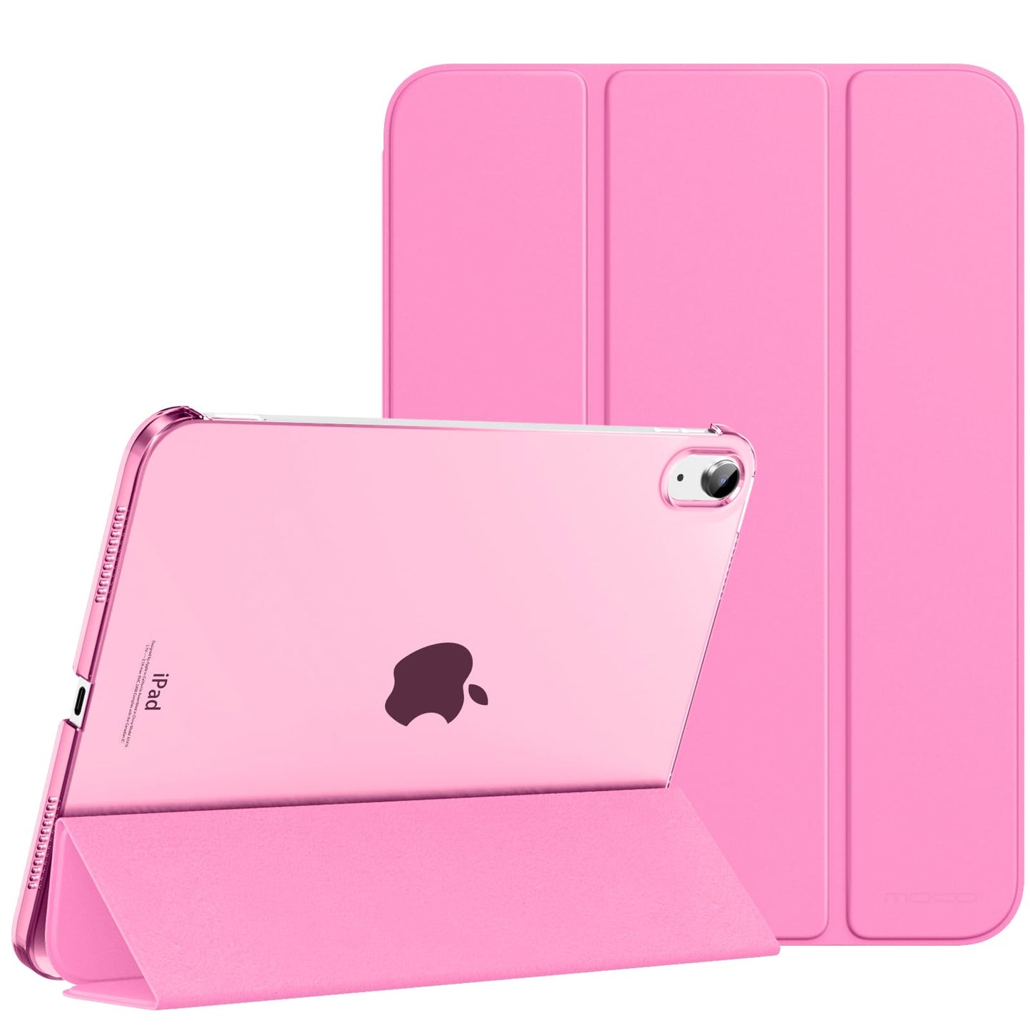 MoKo for iPad (A16) 11th Generation Case 11 Inch 2025, iPad 10th Generation Case 10.9 Inch 2022, Slim Stand Hard PC Translucent Back Shell Smart Cover, Support Touch ID, Auto Wake/Sleep, Navy Blue