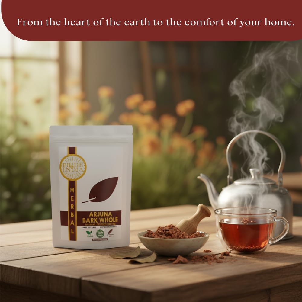 Natural Arjuna Bark Whole, Half Pound (3.53oz - 100gm) Pack-2