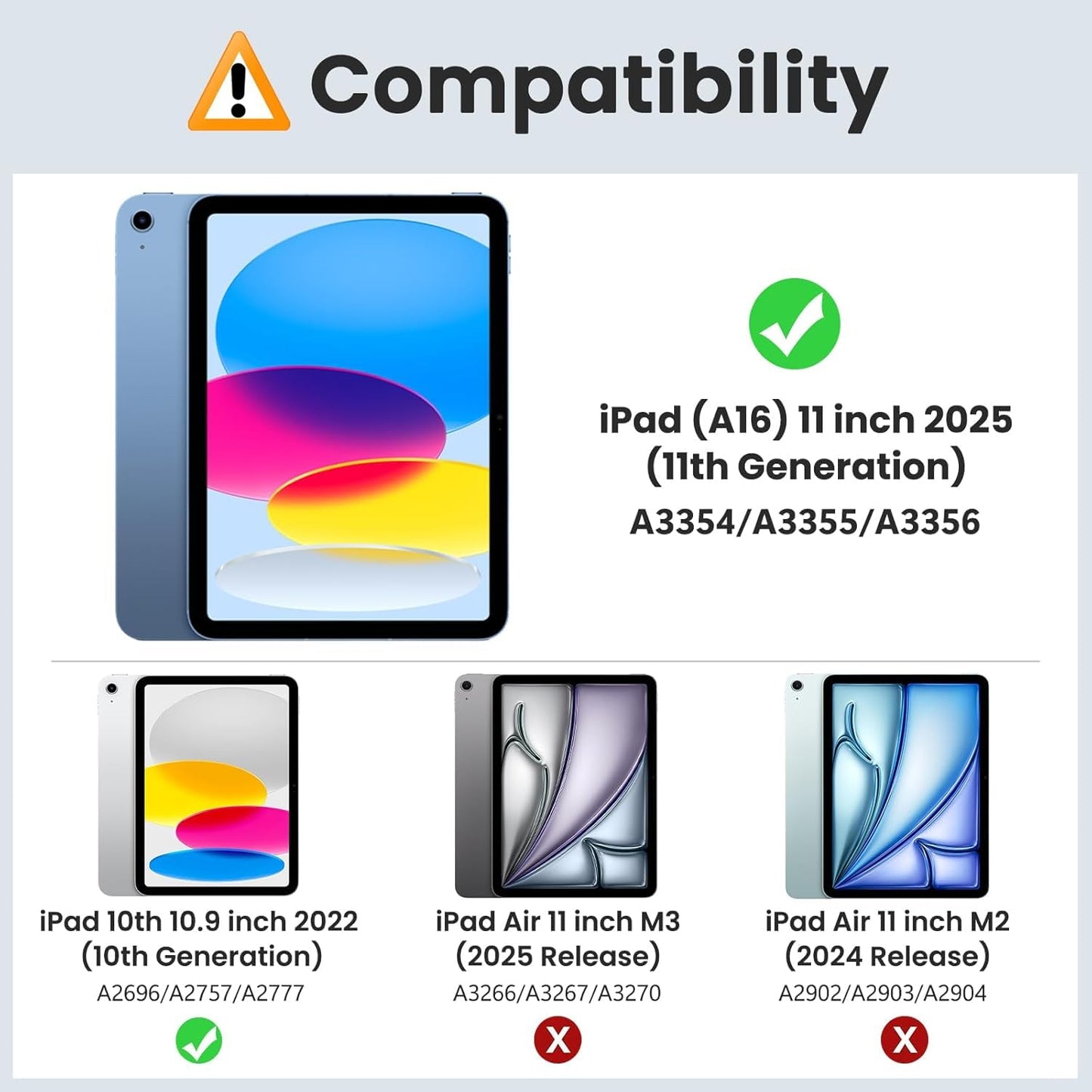MoKo for iPad (A16) 11th Generation Case 11 Inch 2025, iPad 10th Generation Case 10.9 Inch 2022, Slim Stand Hard PC Translucent Back Shell Smart Cover, Support Touch ID, Auto Wake/Sleep, Navy Blue