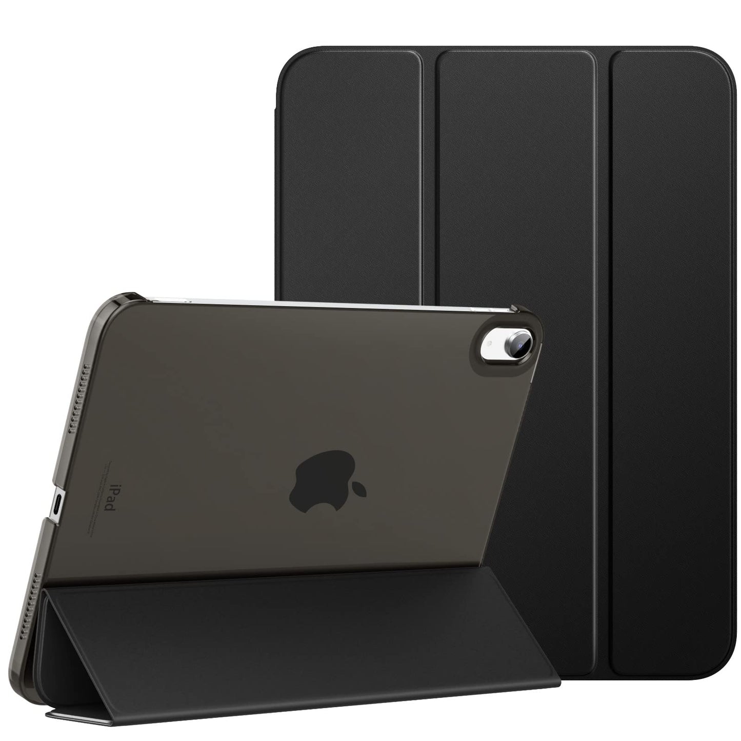 MoKo for iPad (A16) 11th Generation Case 11 Inch 2025, iPad 10th Generation Case 10.9 Inch 2022, Slim Stand Hard PC Translucent Back Shell Smart Cover, Support Touch ID, Auto Wake/Sleep, Navy Blue