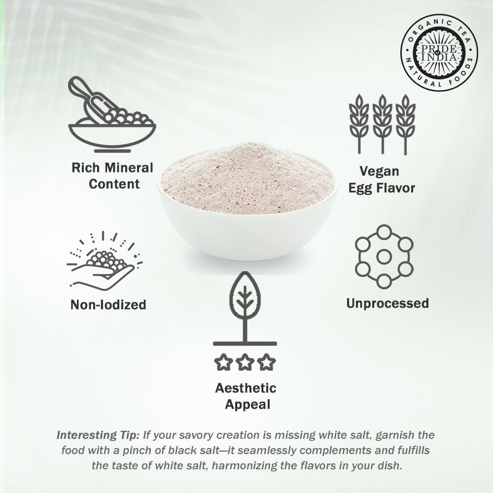Himalayan Black Rock Salt (Kala Namak) - Extra Fine Grind-4