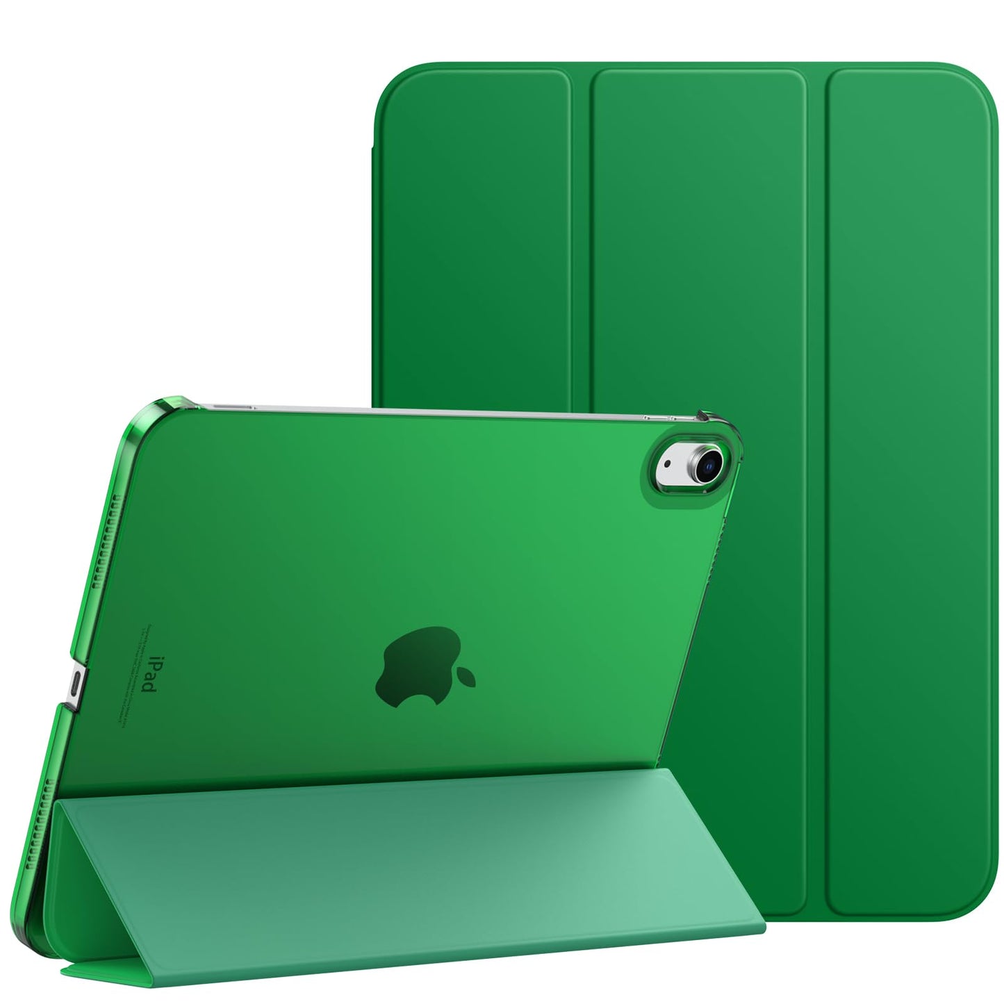MoKo for iPad (A16) 11th Generation Case 11 Inch 2025, iPad 10th Generation Case 10.9 Inch 2022, Slim Stand Hard PC Translucent Back Shell Smart Cover, Support Touch ID, Auto Wake/Sleep, Navy Blue