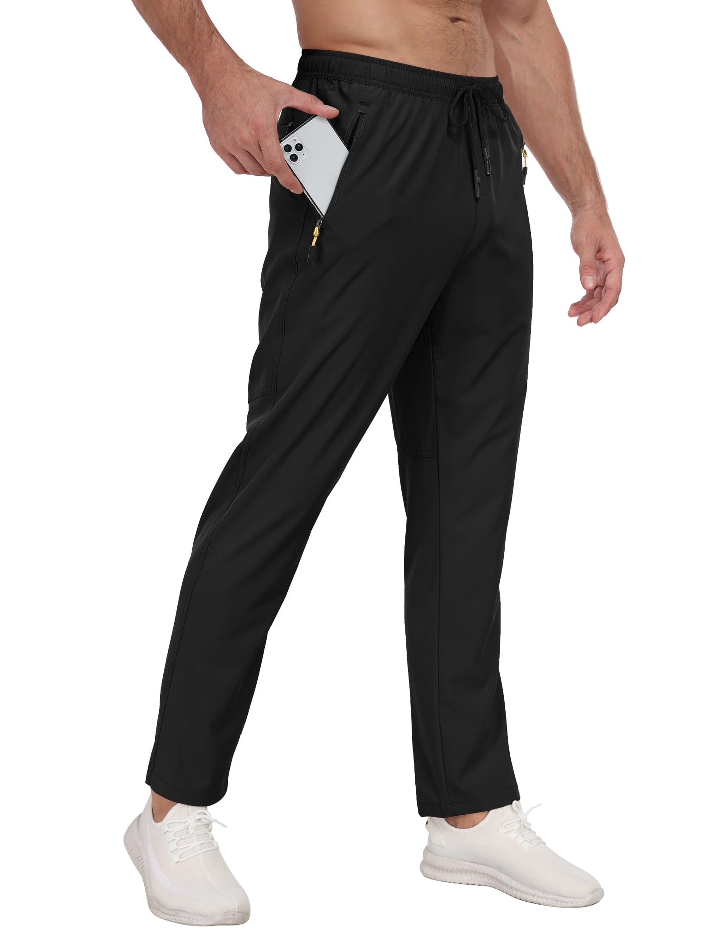 Zoofly Men's Sweatpants Athletic Pants Breathable Quick Dry Water Resistant Jogger Track Pants Workout Hiking Pants