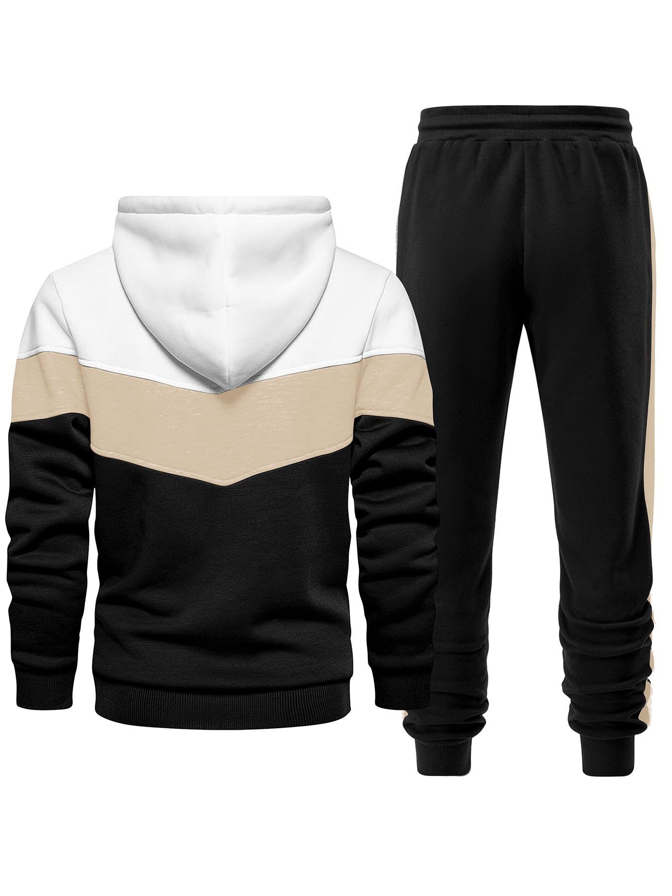 Riskrole Men's Hoodie Tracksuit 2 Pieces Set Athletic Casual Hooded Sweatshirt and Joggers Set Sweatsuit Outfits