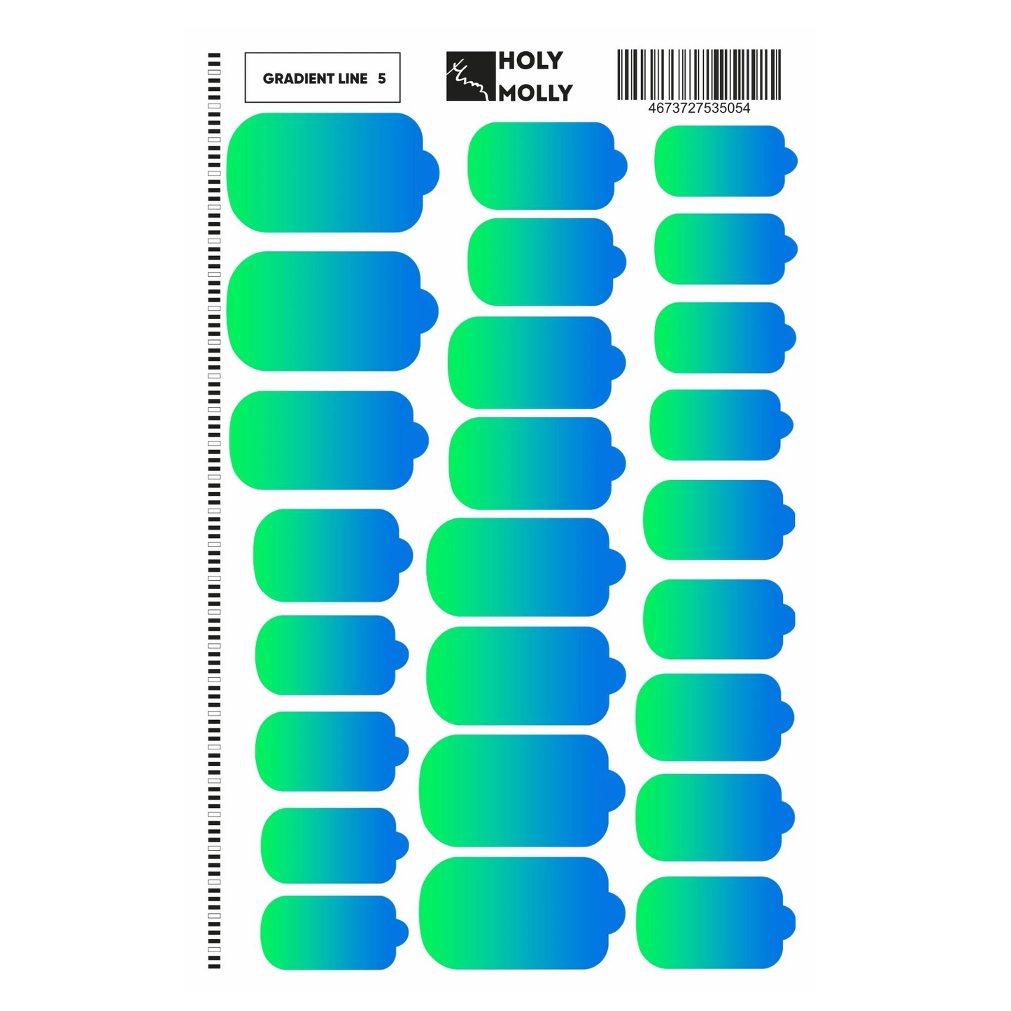 MANICURE FILM GRADIENT LINE #5- HOLY MOLLY-0