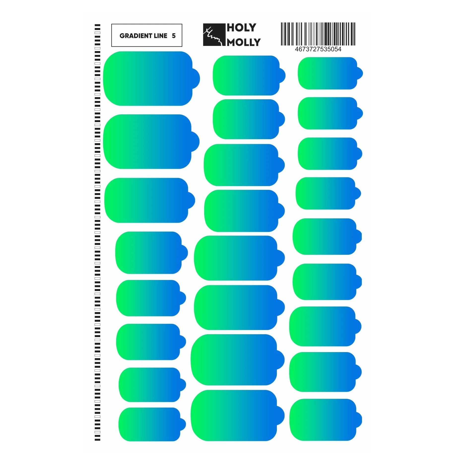 MANICURE FILM GRADIENT LINE #5- HOLY MOLLY-0