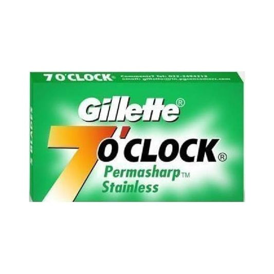 Gillette 7 O'clock Super Stainless Double Edge Razor Blades - 20x5 Pack