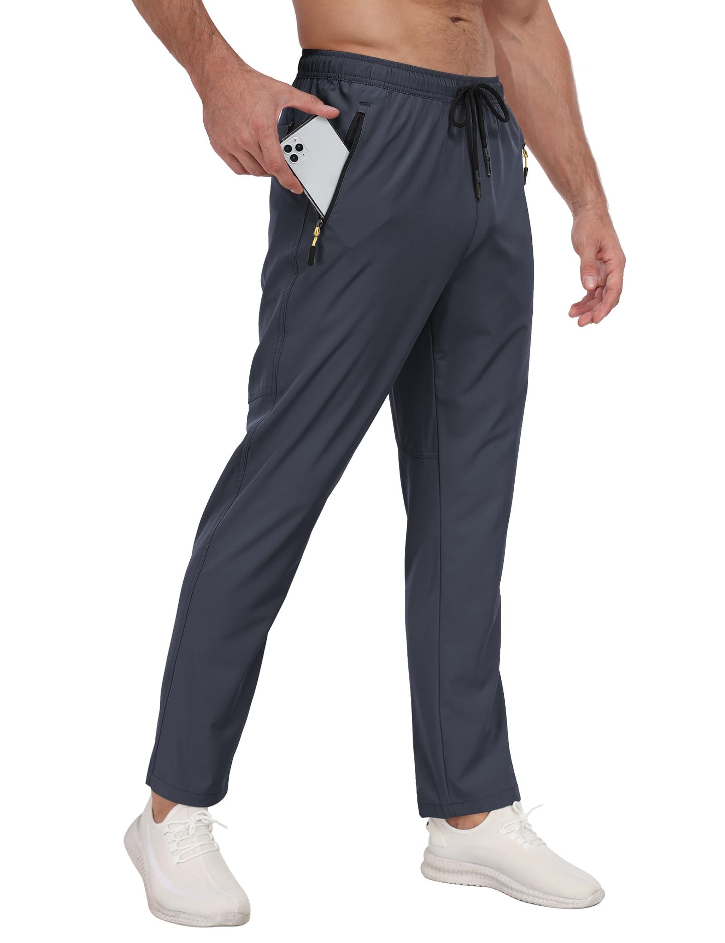 Zoofly Men's Sweatpants Athletic Pants Breathable Quick Dry Water Resistant Jogger Track Pants Workout Hiking Pants