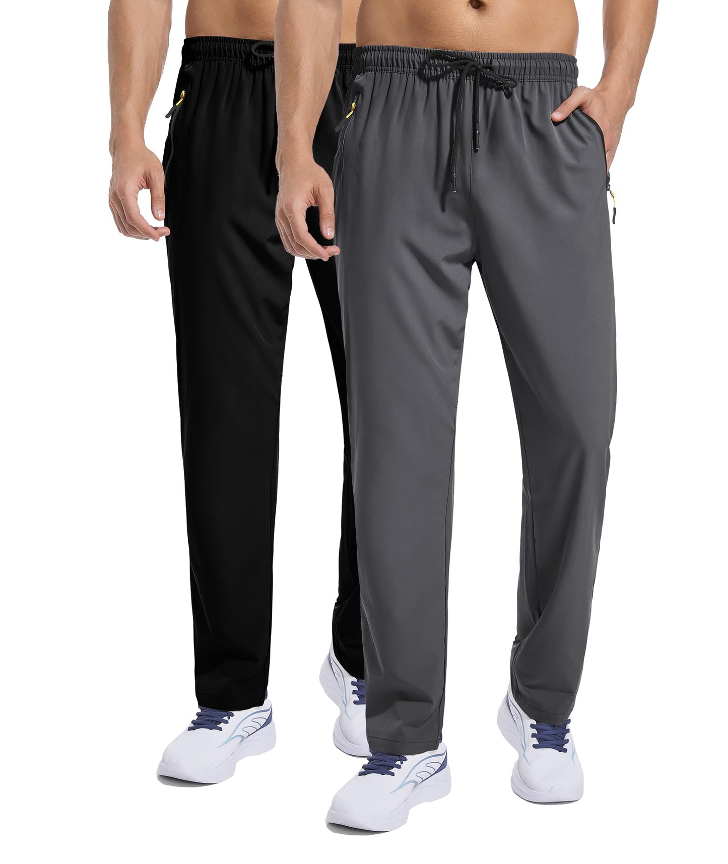 Zoofly Men's Sweatpants Athletic Pants Breathable Quick Dry Water Resistant Jogger Track Pants Workout Hiking Pants