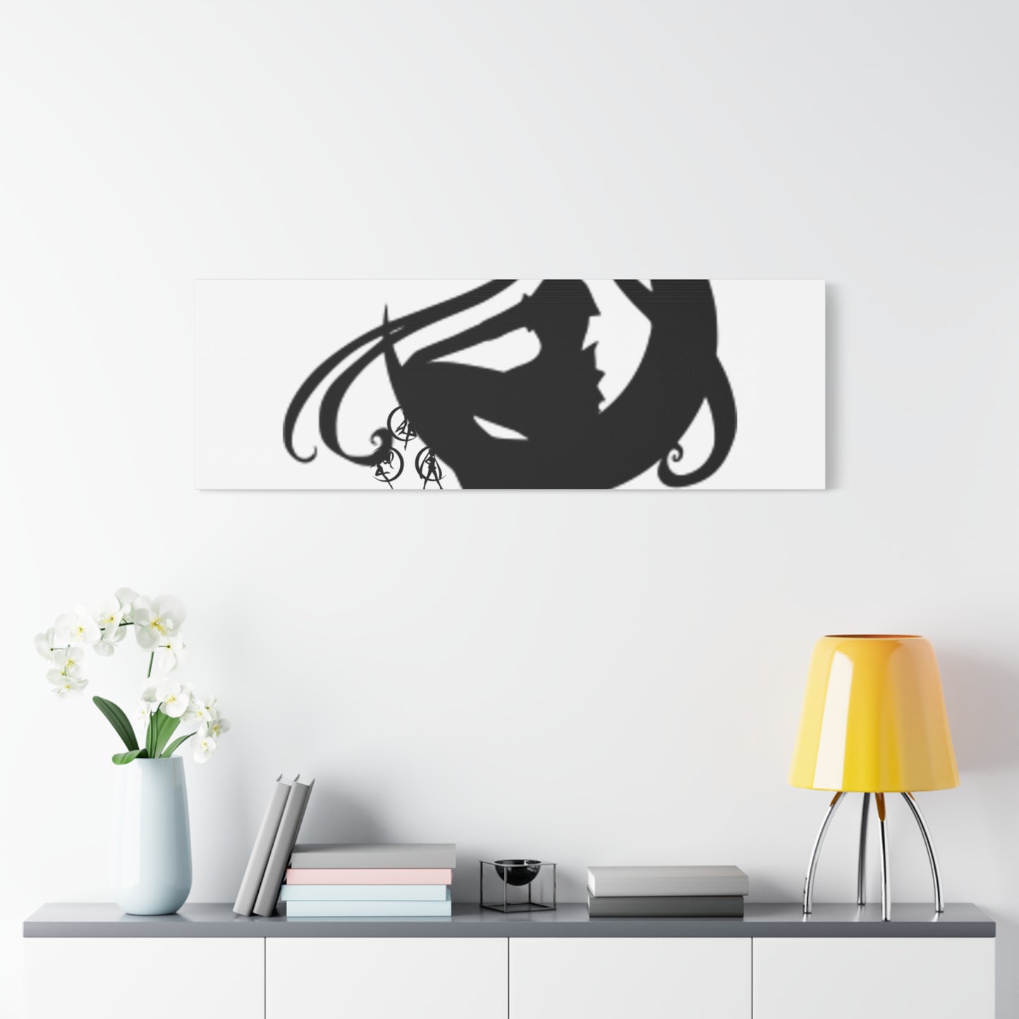 Moonlit Goddess Canvas Art, Modern Wall Decor, Fantasy Home Decor, Boho Aesthetic, Gift for Art Lovers