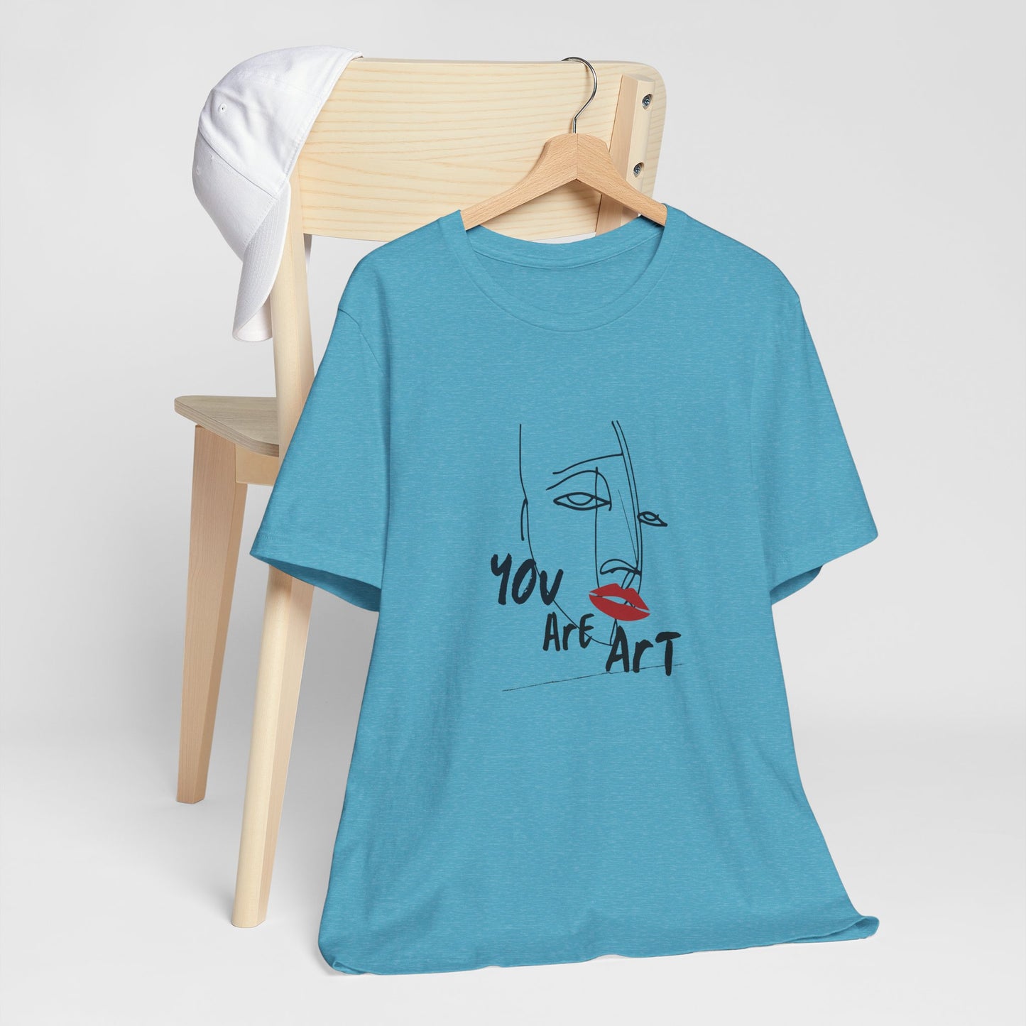 Artistic Expression Unisex Tee - You Are Art, Creative Gift, Casual Wear, Modern Design, Art Lover's Shirt
