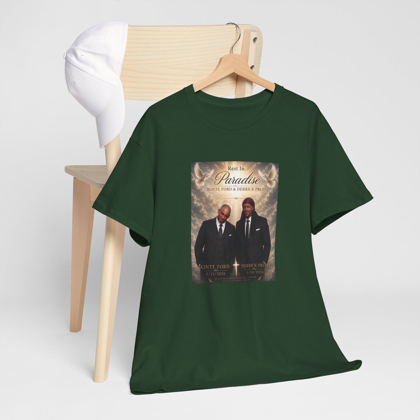 Memorial Tribute Tee — "Rest in Paradise" Funeral Remembrance Shirt