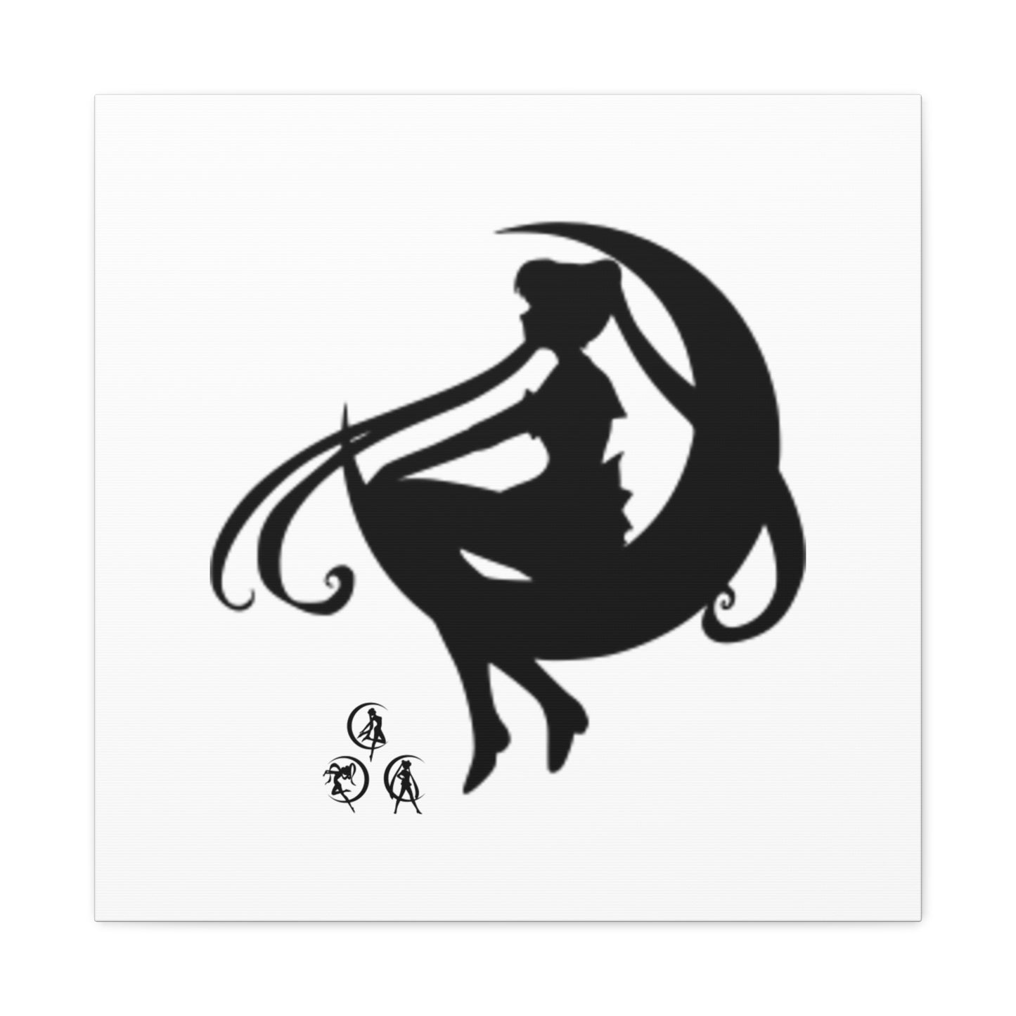 Moonlit Goddess Canvas Art, Modern Wall Decor, Fantasy Home Decor, Boho Aesthetic, Gift for Art Lovers