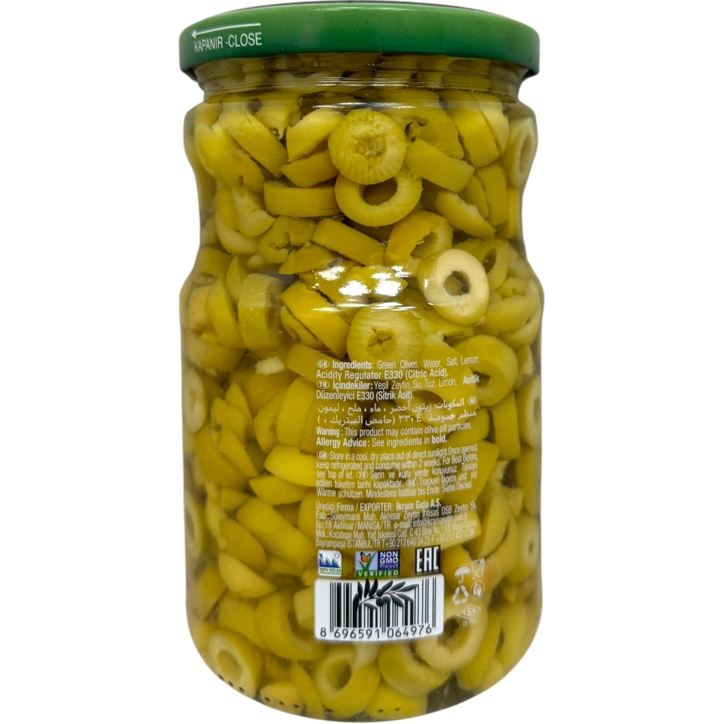 Premium Sliced Green Olives