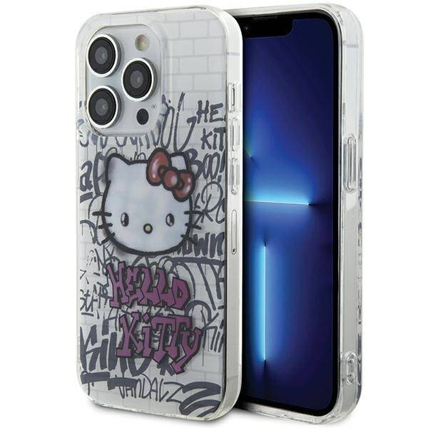 Zadný Kryt Hello Kitty pre Amazon iPhone 13 Pro biely Hello Kitty (HKHCP13LHDGPHT)-0