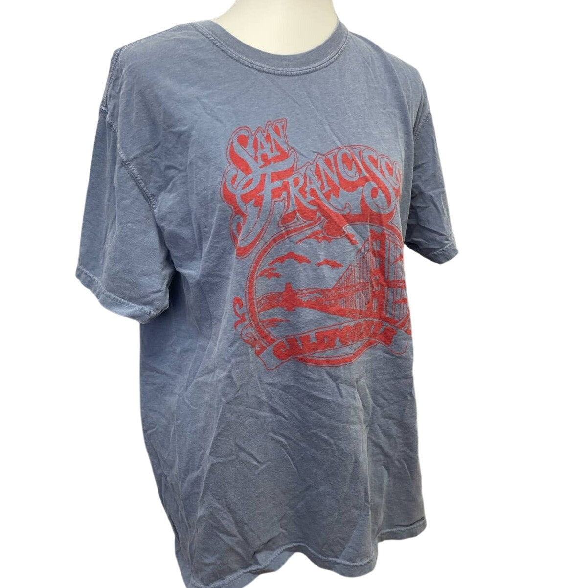 Comfort Colors Womens Large San Francisco 100% Cotton Short Sleeve Crew Neck Tee