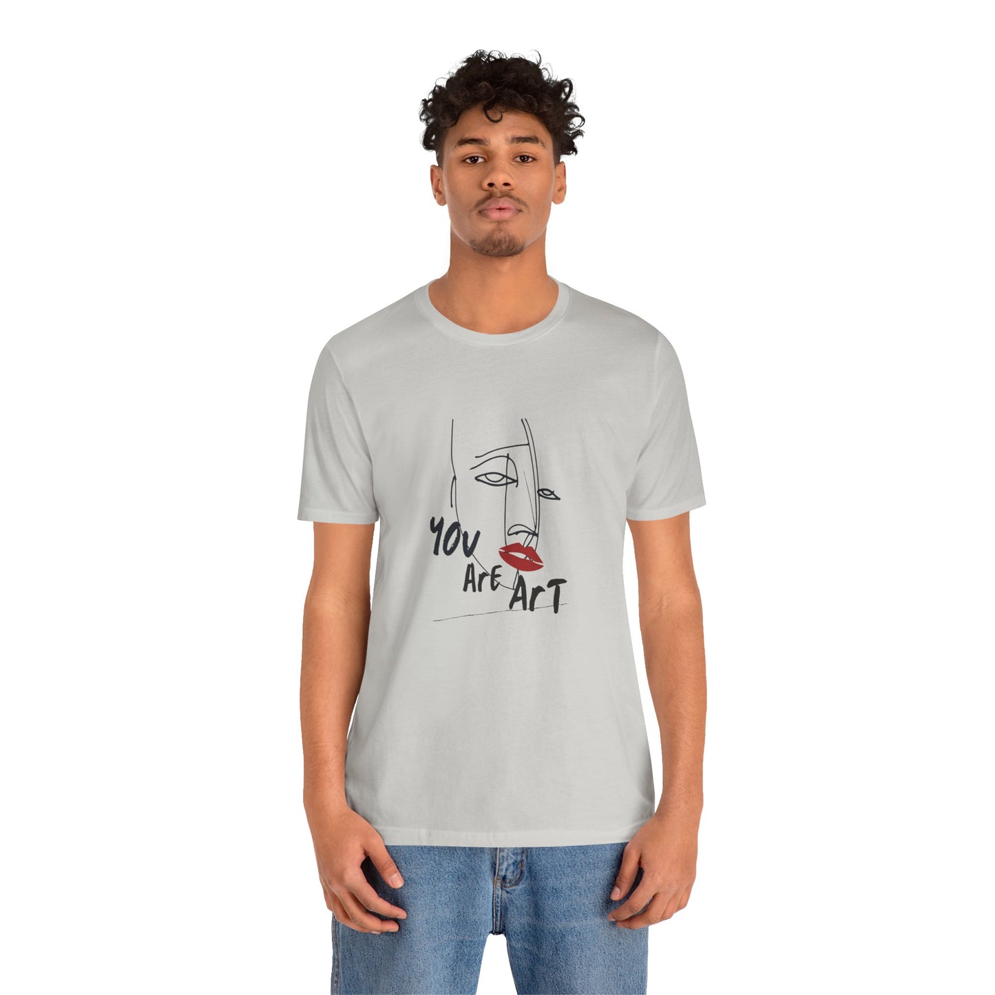 Artistic Expression Unisex Tee - You Are Art, Creative Gift, Casual Wear, Modern Design, Art Lover's Shirt