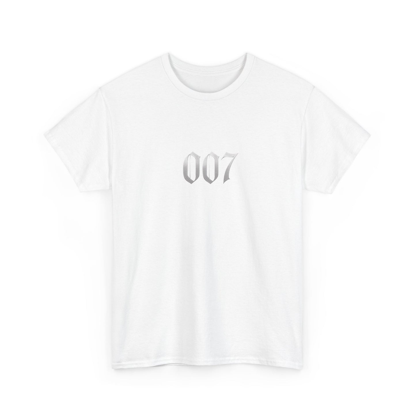 007 Graphic Tee — Subtle Spy Number Chest Print