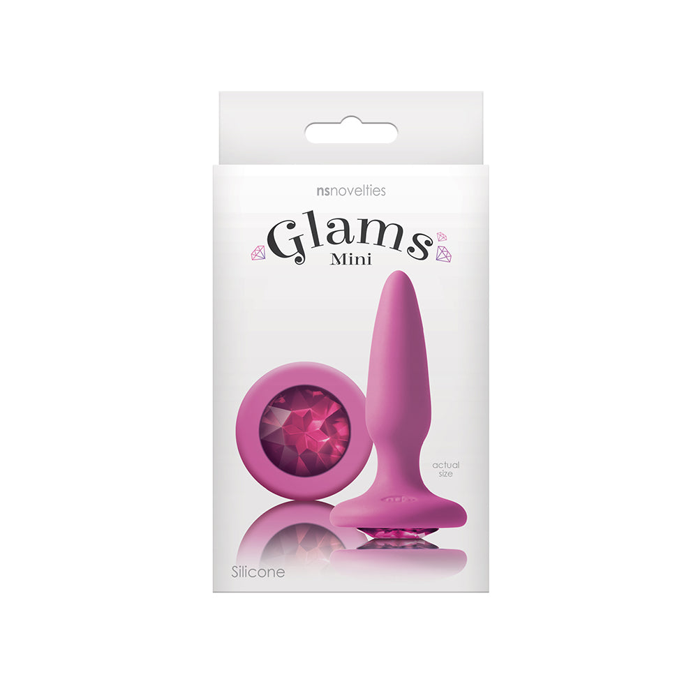 Glams Mini Anal Plug Pink Gem-0