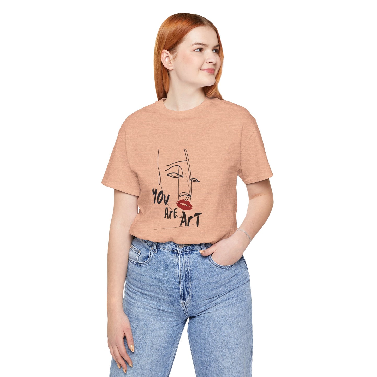 Artistic Expression Unisex Tee - You Are Art, Creative Gift, Casual Wear, Modern Design, Art Lover's Shirt