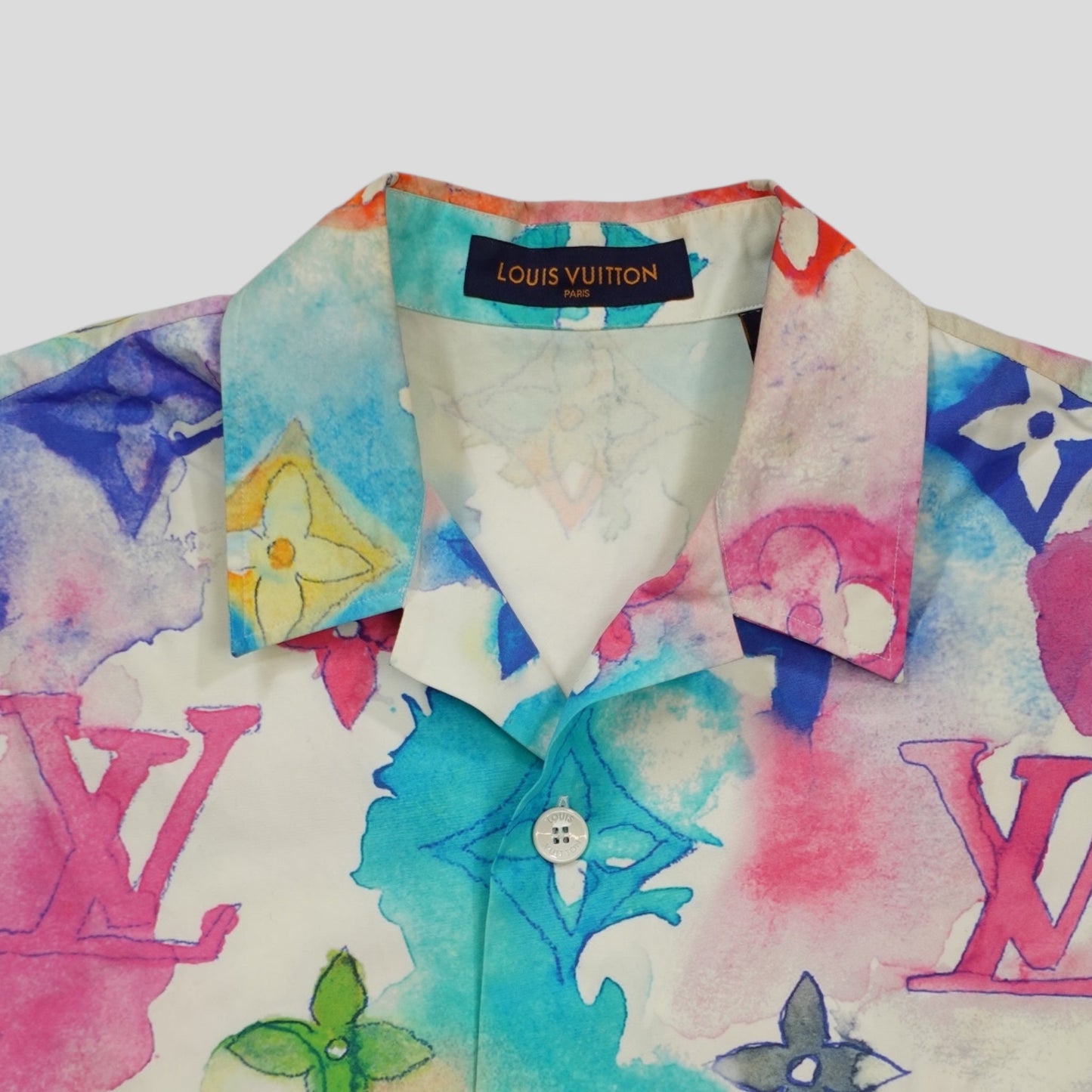 Louis Vuitton Watercolor Button Up in Multicolor