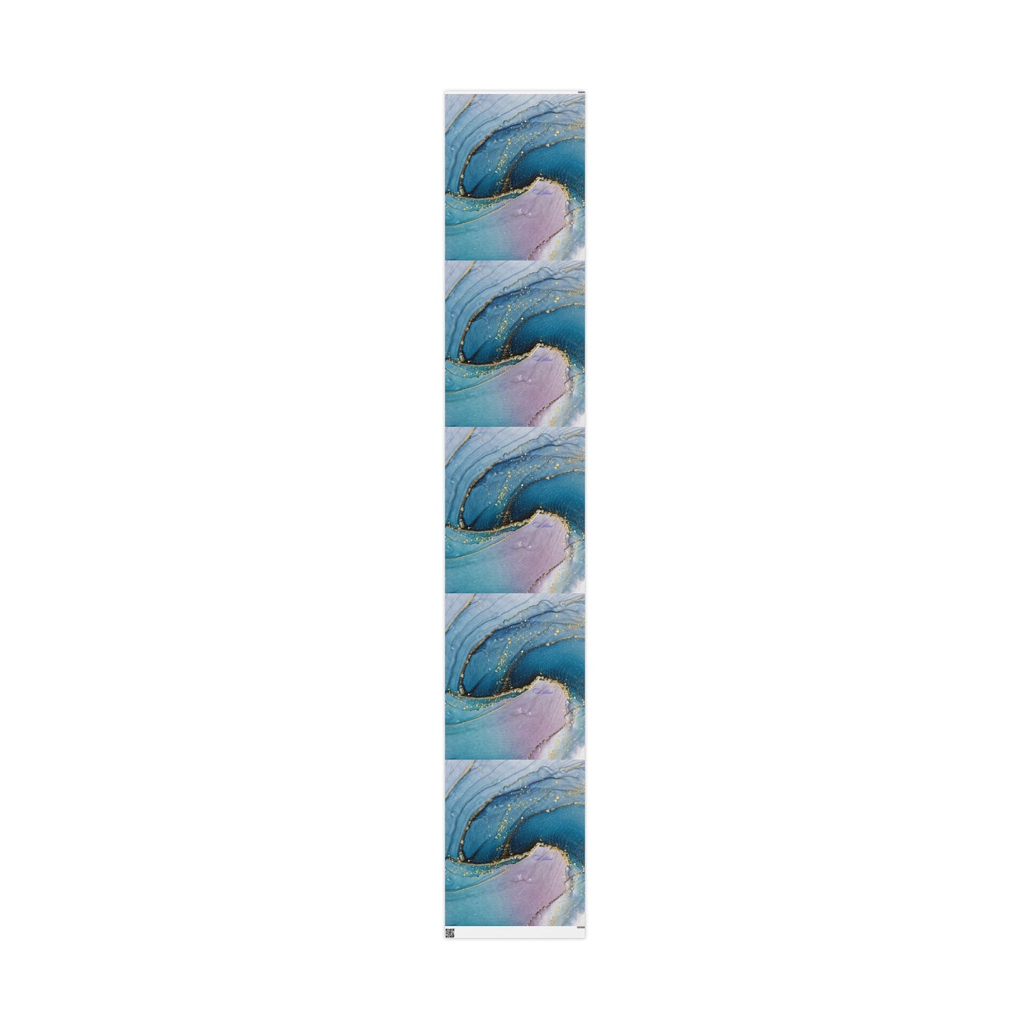 Ocean Wave Wrapping Paper, Vibrant Gift Wrap for Birthdays, Holidays, Crafting, Eco-Friendly, Unique Gift Presentation