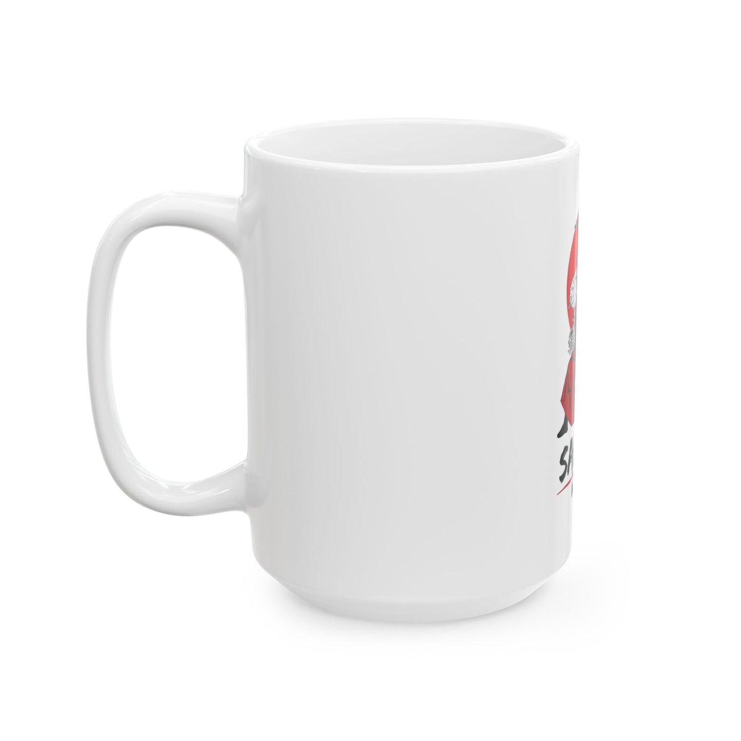 Cool Samurai Warrior Ceramic Mug, 11oz/15oz Coffee Cup, Japanese Art Drinkware, Unique Gift for Warriors, Anime Lovers, Birthday Present