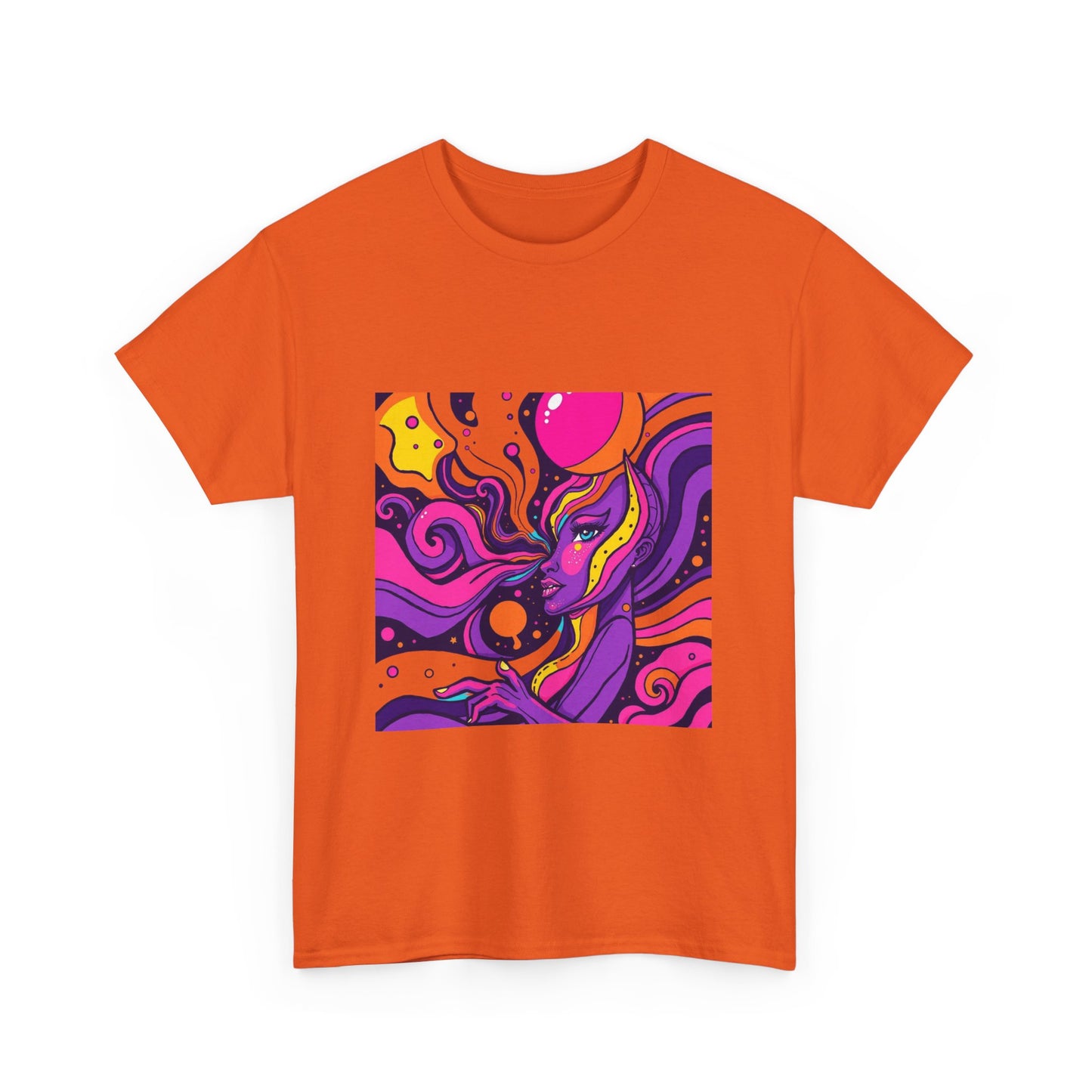 Vibrant Psychedelic Art Tee, Bohemian Graphic T-Shirt, Unisex Cotton Tee, Fashionable Casual Wear, Perfect Gift for Art Lovers