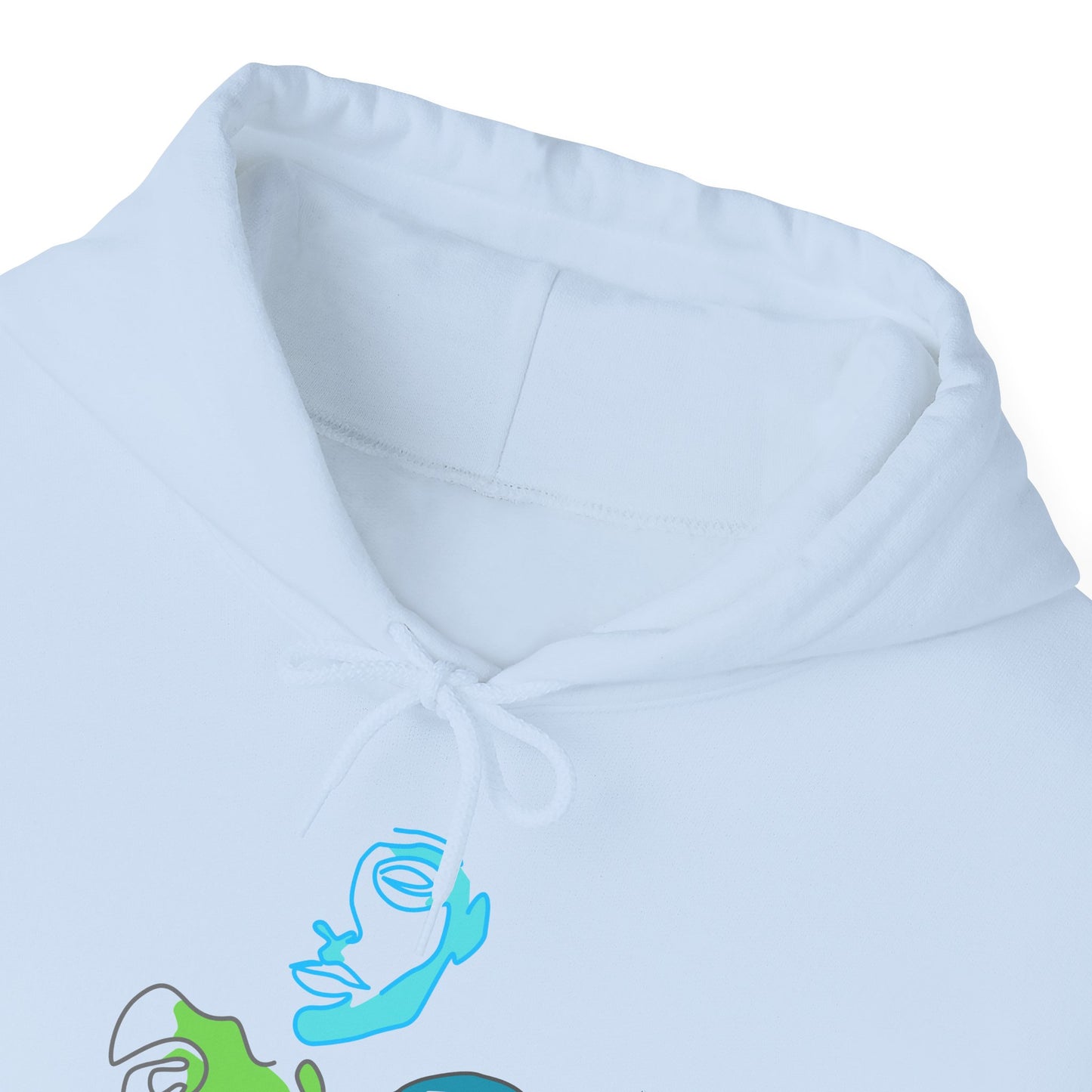 Whimsical Character Hoodie, Cozy Unisex Sweatshirt, Fun Gift for Friends, Casual Wear, Unique Art Design