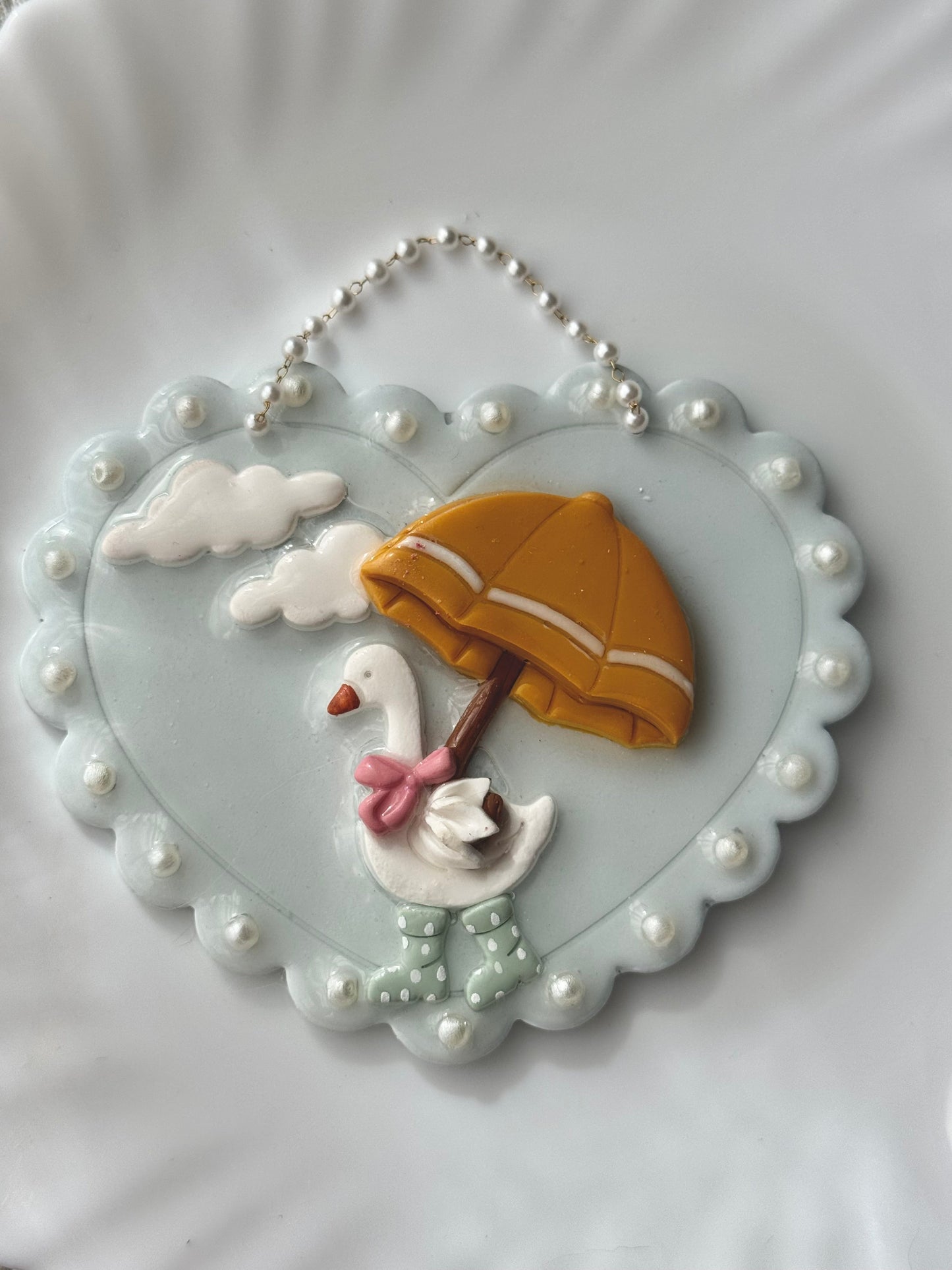 Rainy Day Duck Wall Hanging