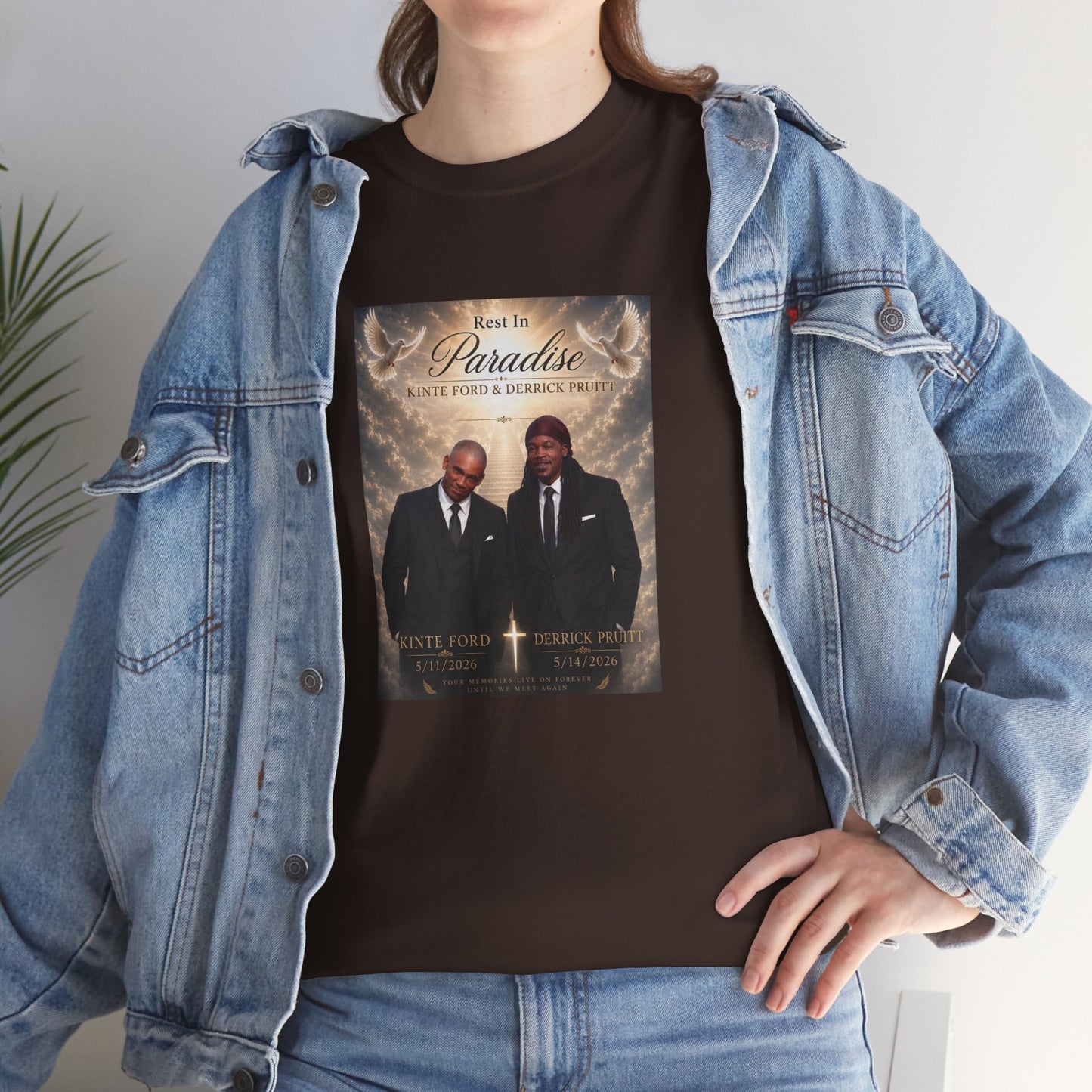 Memorial Tribute Tee — "Rest in Paradise" Funeral Remembrance Shirt