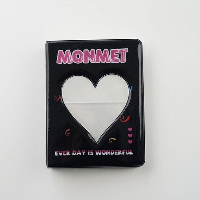 64 Pockets 3 Inches Photo Album Card Holder Receipt Storage Hollow Love Heart Photo Holder Business Card Bag Kpop Photocard Holder Book Polaroid Book Album Gifts For Valentines Day