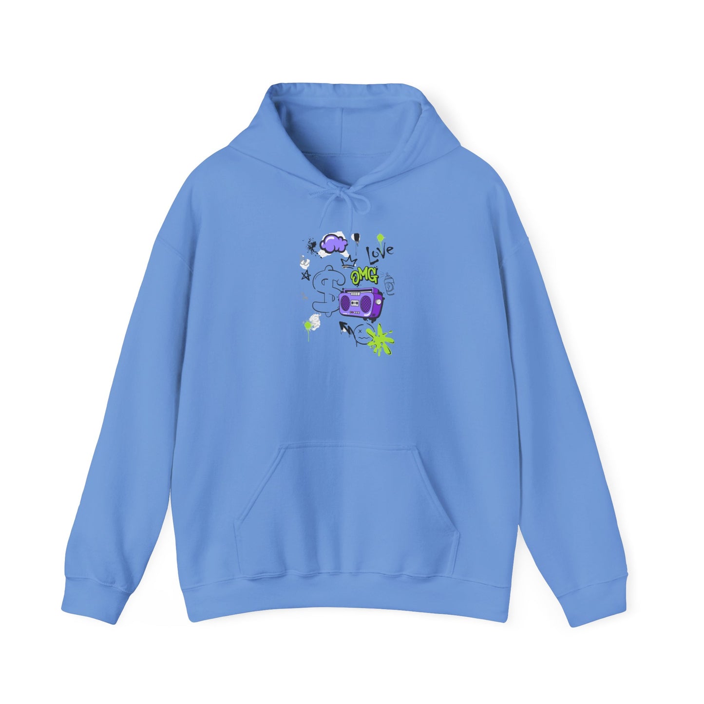 Love Music-Inspired Unisex Heavy Blend™ Hooded Sweatshirt – Cozy, Creative Vibes for All Occasions