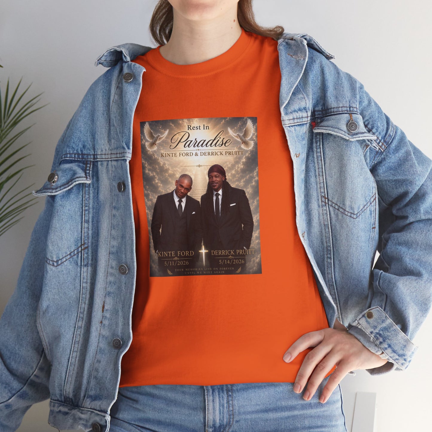 Memorial Tribute Tee — "Rest in Paradise" Funeral Remembrance Shirt