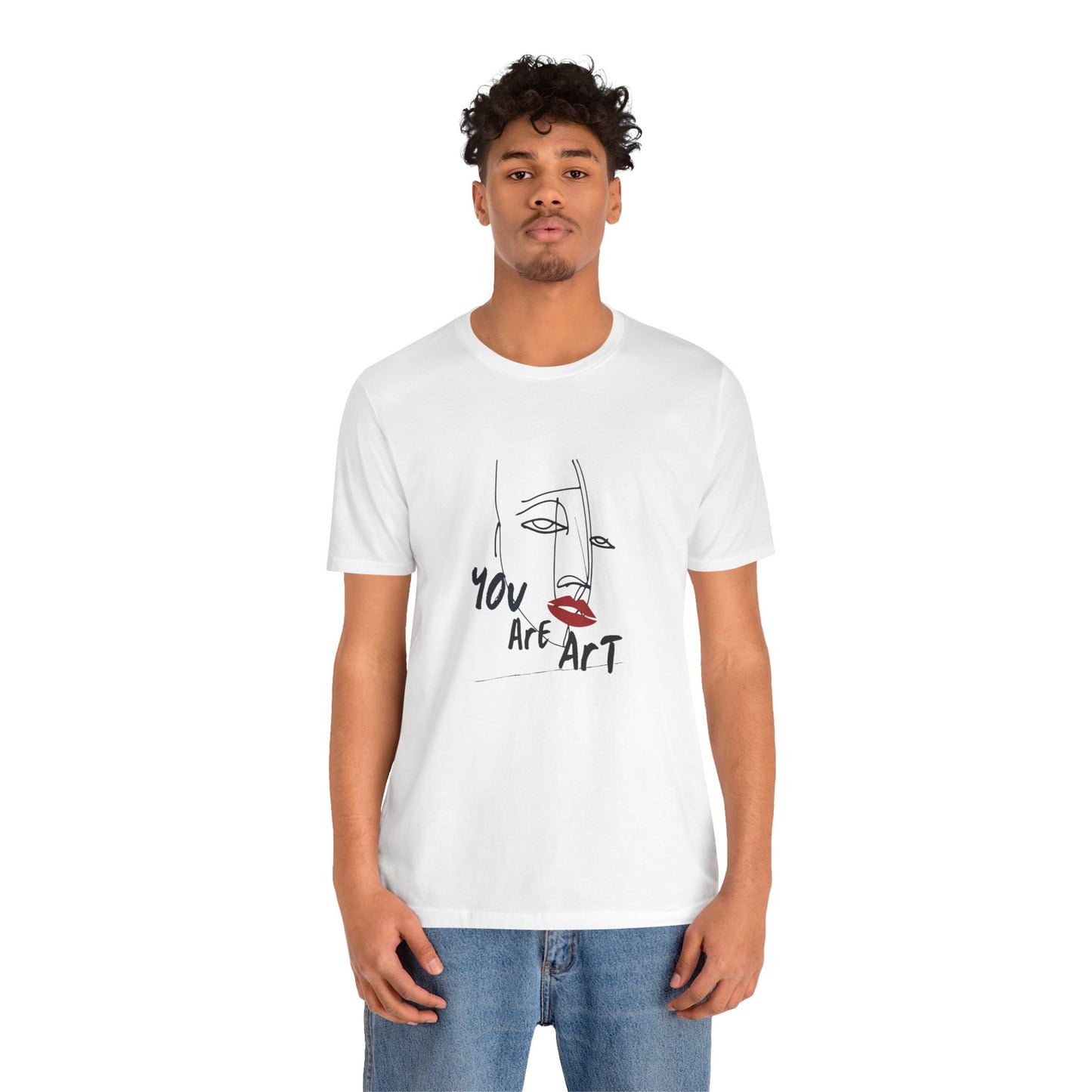 Artistic Expression Unisex Tee - You Are Art, Creative Gift, Casual Wear, Modern Design, Art Lover's Shirt
