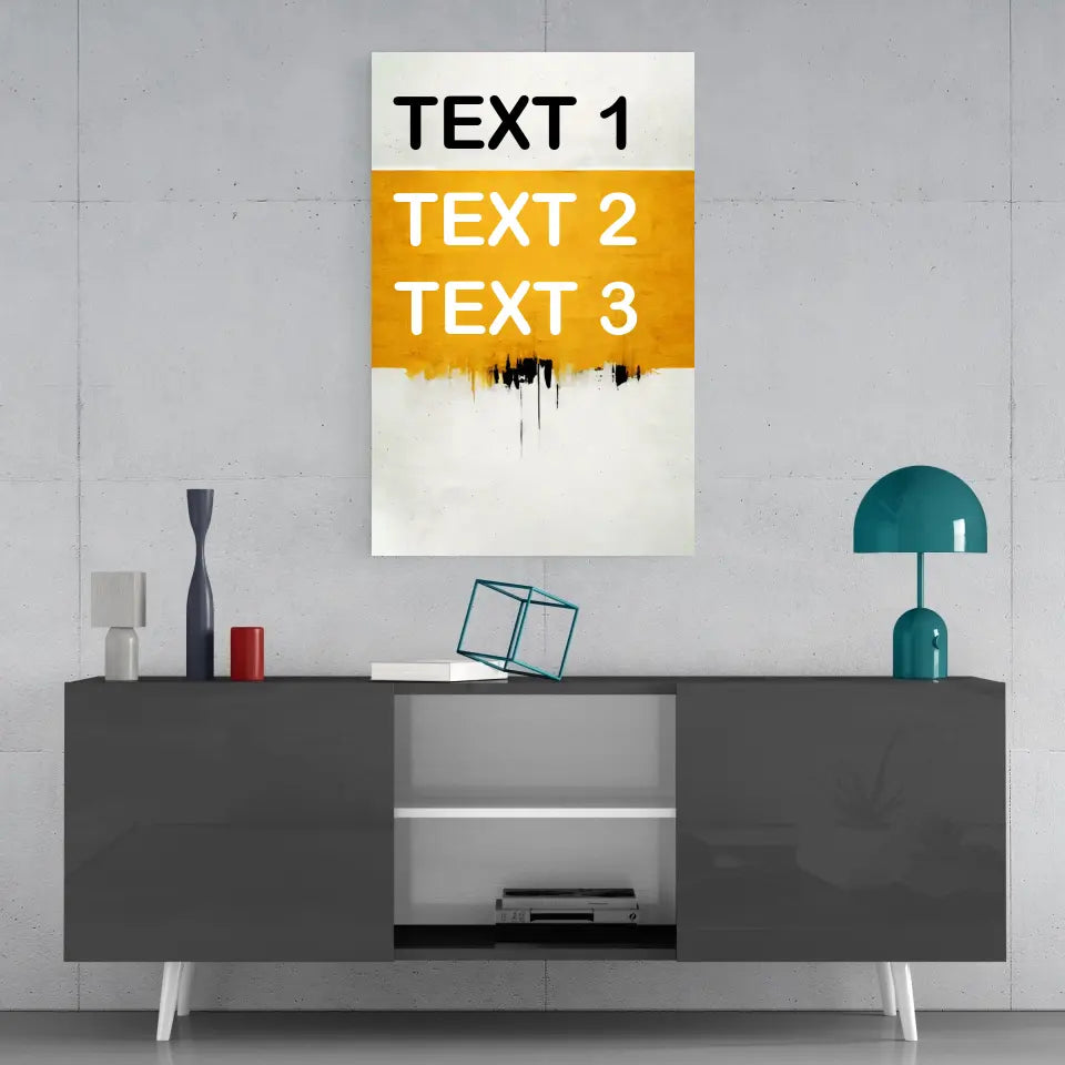 Personalized Slogan Glass Wall Art
