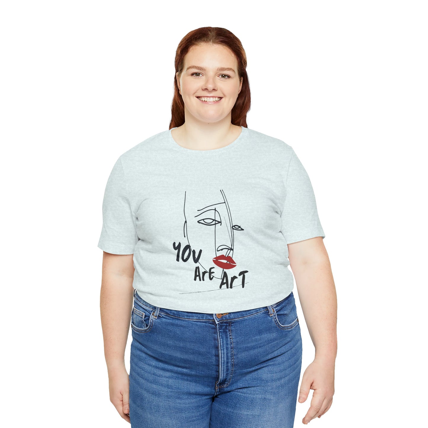 Artistic Expression Unisex Tee - You Are Art, Creative Gift, Casual Wear, Modern Design, Art Lover's Shirt