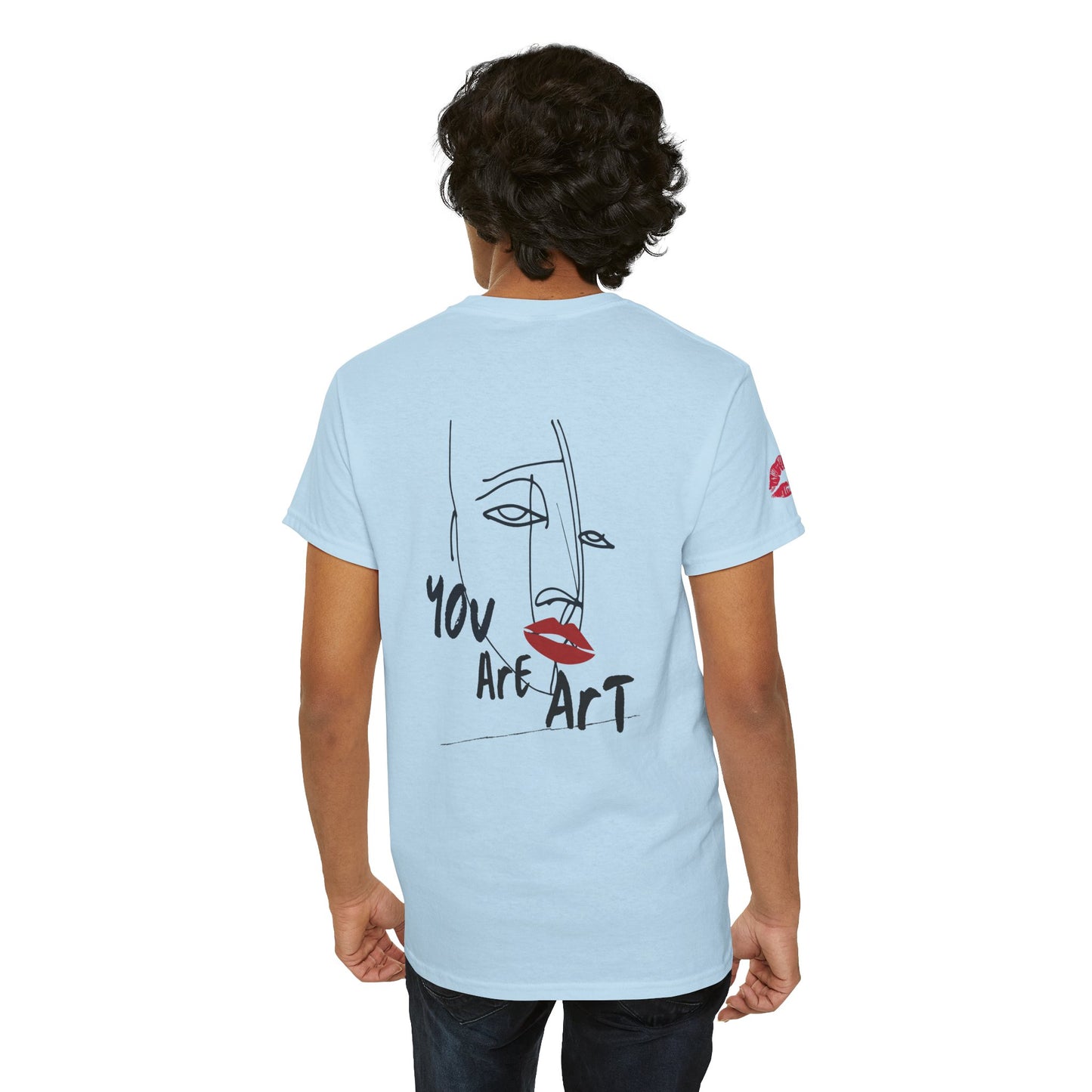 YOU ARE ART - SINGLE, TAKEN... Artistic Unisex Cotton Tee with Heartfelt Prints, Casual Wear, Gift for Artists, Streetwear, Inspirational Fashion