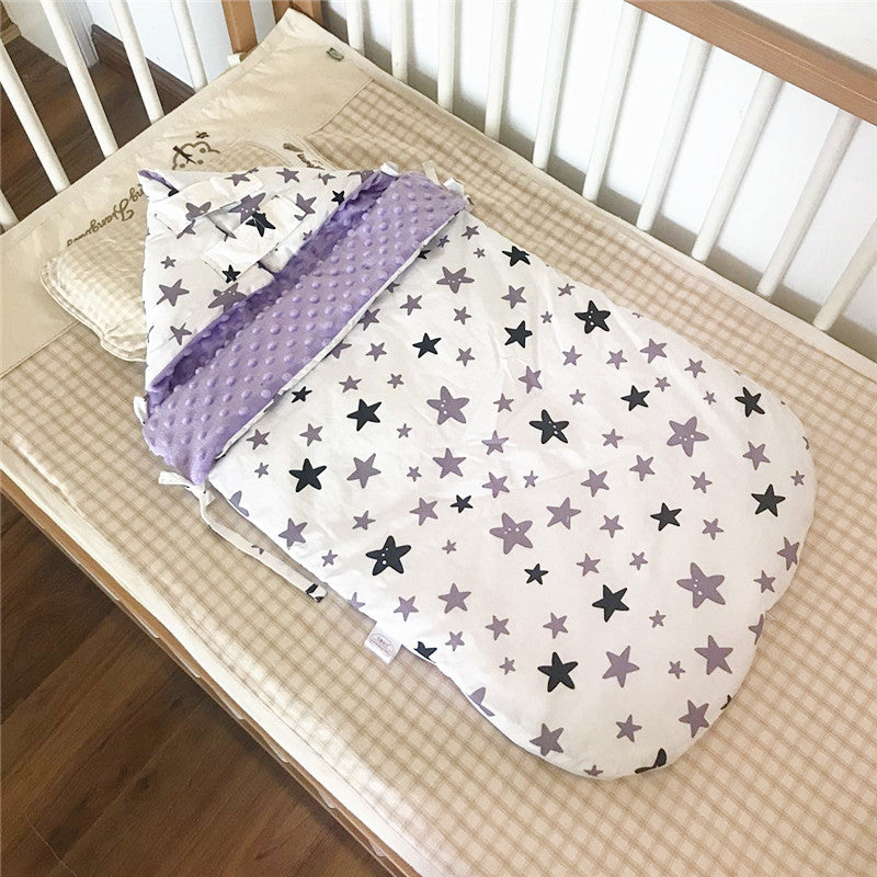 Baby Cotton Velvet Sleeping Bag Autumn And Winter Thickening