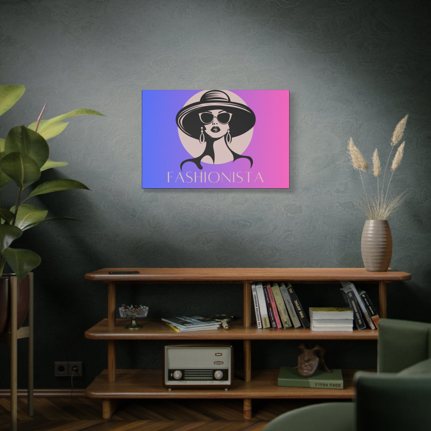 Fashionista Matte Canvas Wall Art, chic home decor, stylish gift for fashion lovers, wall decor, modern art piece, unique artwork
