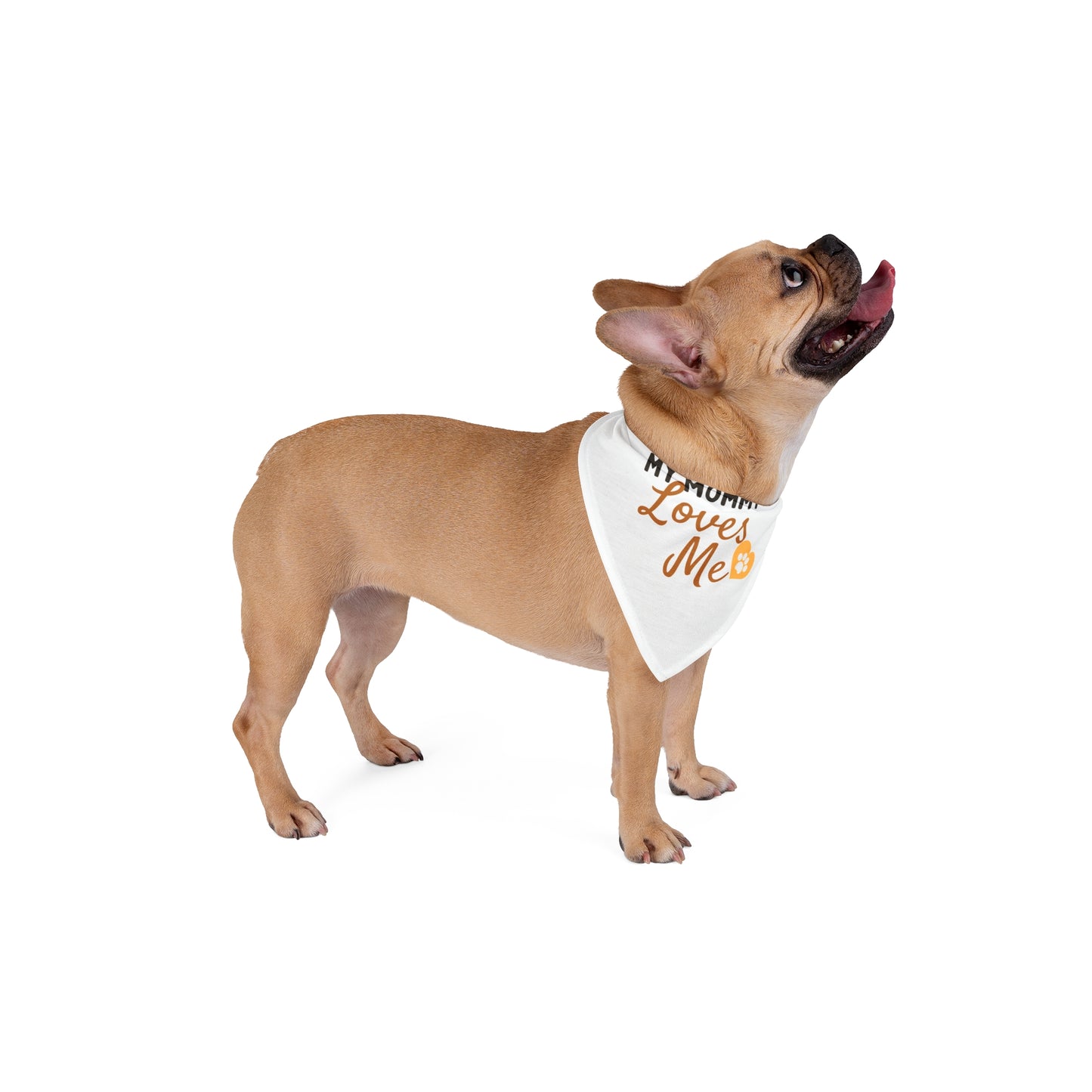 Cute Dog Bandana - "My Mommy Loves Me" - Pet Accessory for Loving Dog Owners, Gift for Pet Lovers, Mother's Day Dog Gear, Everyday Wear