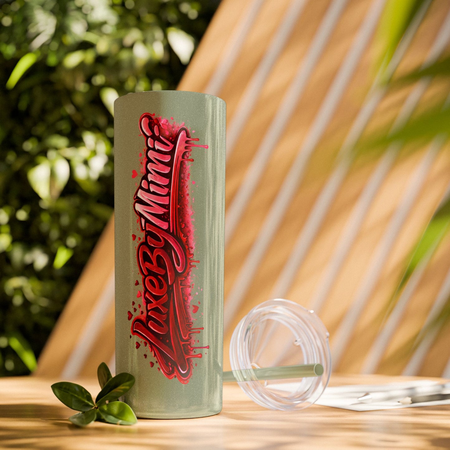 Skinny Tumbler – 'Lake & Lemons' Red Script 20oz Insulated Straw Tumbler