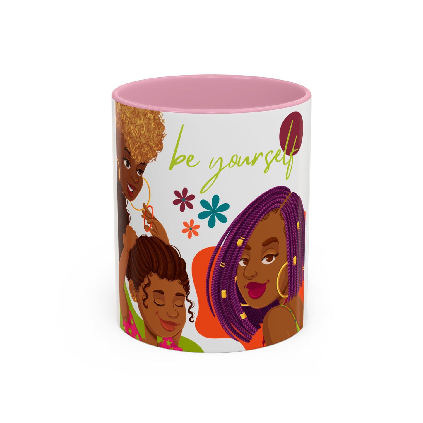 Colorful Be Yourself Mug, Inspirational Coffee Cup, Gift for Friends, Empowerment Mug, Unique Art Mug, Perfect for Birthdays