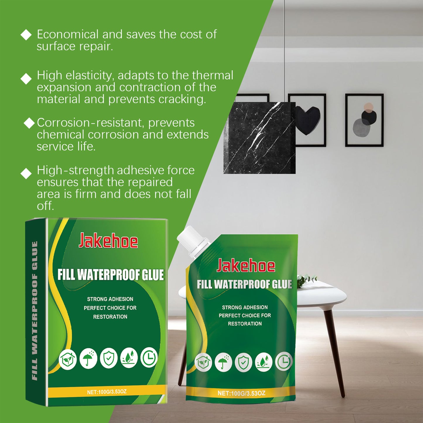 Jakehoe Filling Waterproof Glue Essential For Home Maintenance Fast Curing Durable Filling Waterproof Glue